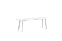Billede af HAY CPH Deux 215 Bench 140x35x45 cm - Pearl White Lacquered Solid Beech/Pearl White Laminate