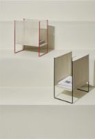 Billede af Hübsch String Magasinholder H: 50 cm - Rød/Hvid