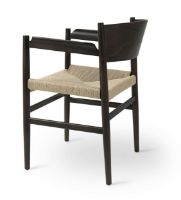 Billede af Mater Nestor Sidechair Armrest SH: 44 cm - Sirka Grey Beech/Natural Paper Cord Seat 