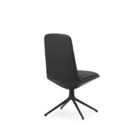 Billede af Normann Copenhagen Off Chair Lav m. Pude H: 100,8 cm - Black/Ultra Leather Black