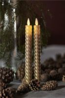 Billede af Sirius Sara Tall Wave 2 stkH: 25 cm Bevægelig flamme - Guld