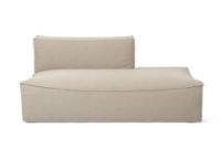 Billede af Ferm Living Catena Open End Right L301 Rich Linen 170x108 cm - Natural 