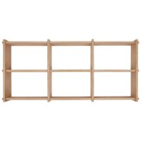 Billede af OYOY Grid Shelf Small H: 82 cm - Nature  OUTLET