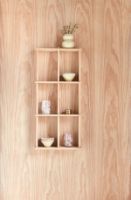 Billede af OYOY Grid Shelf Small H: 82 cm - Nature  OUTLET