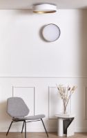 Billede af LOOM Design Lucia Loftlampe Ø: 45 cm - White/Gold 
