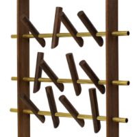 Billede af We Do Wood Coat Frame H: 150 cm - Smoked Oak/Brass