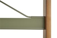 Billede af HAY Passerelle High Table 200x80x95 cm - Walnut/Thyme Green Crossbar