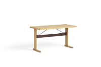 Billede af HAY Passerelle Desk 140x65x74 cm - Oak/Burgundy Crossbar