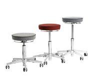 Billede af Vermund VL67 Taburet  - Krom/Rød/Bordeaux