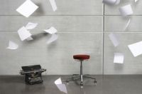 Billede af Vermund VL67 Taburet  - Krom/Rød/Bordeaux