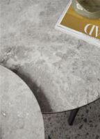 Billede af Vipp 423 Coffee Table Ø: 60 cm - Marble/Sky Grey 