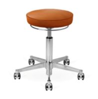 Billede af Vermund VL67 Taburet  - Krom/Cognac Læder