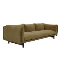 Billede af Wendelbo Kite 3 Seater Sofa L: 260 cm - Sortbejdset Eg/Roco Col. 2