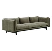 Billede af Wendelbo Kite 3 Seater Sofa L: 260 cm - Sortbejdset Eg/Roco Col. 8