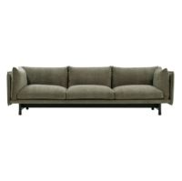 Billede af Wendelbo Kite 3 Seater Sofa L: 260 cm - Sortbejdset Eg/Roco Col. 8
