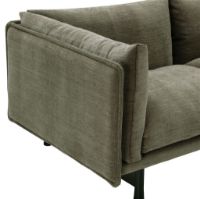 Billede af Wendelbo Kite 3 Seater Sofa L: 260 cm - Sortbejdset Eg/Roco Col. 8
