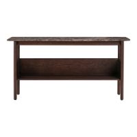 Billede af Wendelbo Collect Low Console Table 120x45x60 cm - Brown Oak/Brown Emperador Marble