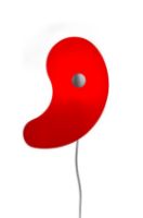 Billede af Foscarini Bit 1 Parete H: 50 cm - Rosso 