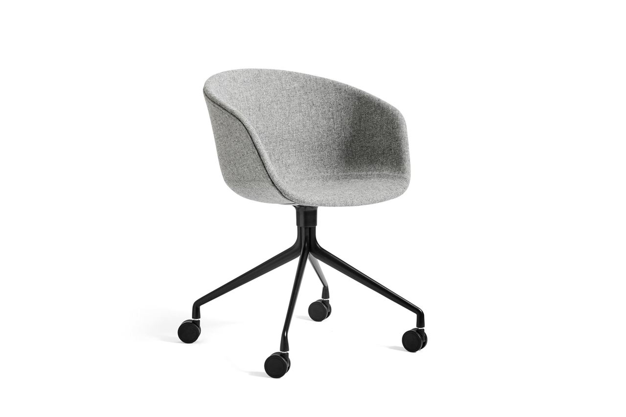 Billede af HAY AAC 25 About A Chair SH: 46 cm - Black Powder Coated Aluminium/Hallingdal 130