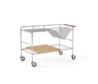 Billede af &Tradition Alima NDS1 Barvogn H: 59,4 cm - Chrome/Oak