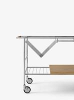 Billede af &Tradition Alima NDS1 Barvogn H: 59,4 cm - Chrome/Oak