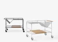 Billede af &Tradition Alima NDS1 Barvogn H: 59,4 cm - Chrome/Oak