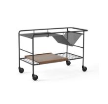 Billede af &Tradition Alima NDS1 Barvogn H: 59,4 cm - Matt Black/Walnut