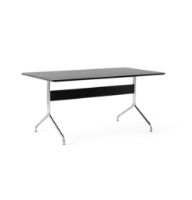 Billede af &Tradition Pavilion Dining Table AV18 D: 160 cm - Black Oak/Chrome