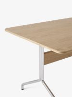 Billede af &Tradition Pavilion Dining Table AV18 D: 160 cm - Clear Oak/Chrome
