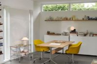 Billede af &Tradition Pavilion Dining Table AV18 D: 160 cm - Clear Oak/Chrome
