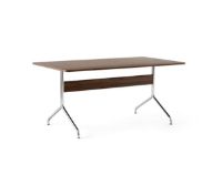 Billede af &Tradition Pavilion Dining Table AV18 D: 160 cm - Walnut/Chrome