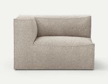 Billede af Ferm Living Catena Armrest Left L400 Confetti Boucle 76x138 cm - Light Grey 