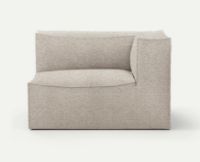 Billede af Ferm Living Catena Sofa Armrest Right Confetti Bouclé L401 76x138 cm - Light Grey 