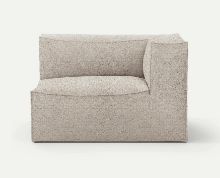 Billede af Ferm Living Catena Sofa Armrest Right Confetti Bouclé L401 76x138 cm - Light Grey 