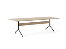 Billede af &Tradition Pavilion Dining Table AV19 D: 200 cm - Clear Oak/Black