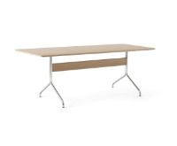 Billede af &Tradition Pavilion Dining Table AV19 D: 200 cm - Clear Oak/Chrome