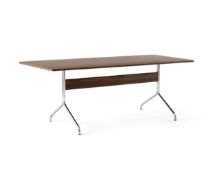 Billede af &Tradition Pavilion Dining Table AV19 D: 200 cm - Walnut/Chrome