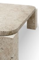 Billede af New Works Atlas Coffee Table 82 x 82 cm - Unfilled Travertine  