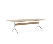 Billede af &Tradition Pavilion Dining Table AV24 250x110 cm - Clear Oak/Chrome