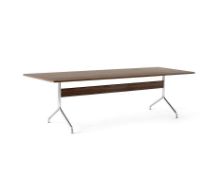 Billede af &Tradition Pavilion Dining Table AV24 250x110 cm - Walnut/Chrome