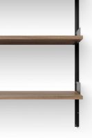 Billede af New Works Wall Shelf 1900 190x83,5 cm - Walnut/Black