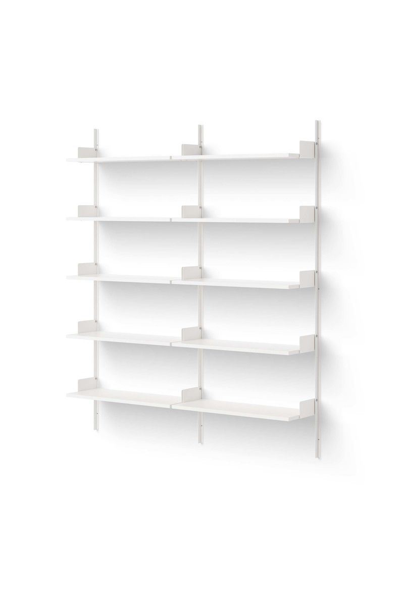 Billede af New Works Library Shelf 1900 190x163,5 cm - White/White