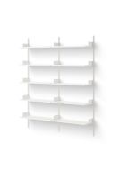 Billede af New Works Library Shelf 1900 190x163,5 cm - White/White