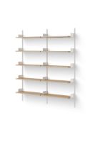 Billede af New Works Library Shelf 1900 190x163,5 cm - Oak/White