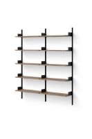 Billede af New Works Library Shelf 1900 190x163,5 cm - Walnut/Black