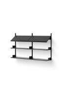 Billede af New Works Office Shelf 900 94x163,5 cm - Black Ash/Black