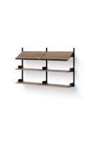 Billede af New Works Office Shelf 900 94x163,5 cm - Walnut/Black
