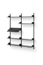 Billede af New Works Living Shelf 1900 190x163,5 cm - Black Ash/Black