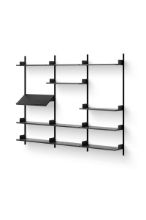 Billede af New Works Display Shelf 1900 190x243,5 cm - Black Ash/Black