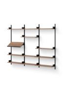 Billede af New Works Display Shelf 1900 190x243,5 cm - Walnut/Black